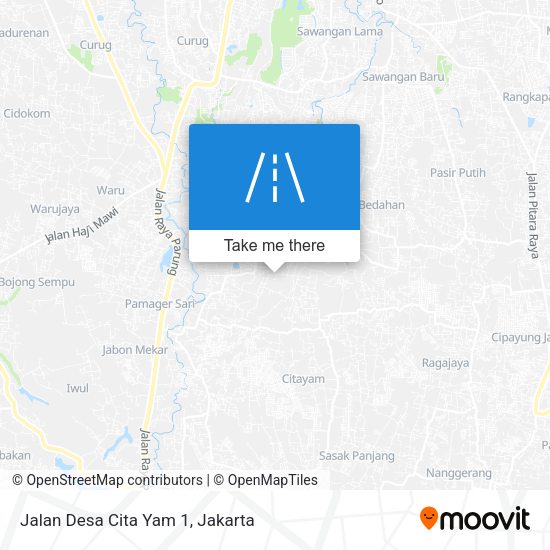 Jalan Desa Cita Yam 1 map