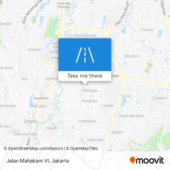 Jalan Mahakam VI map