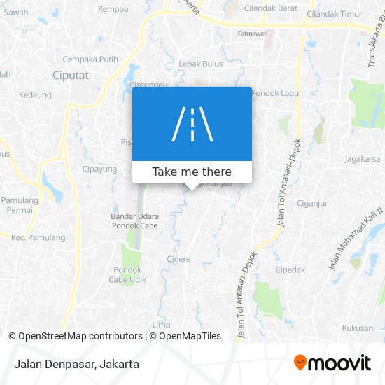 Jalan Denpasar map