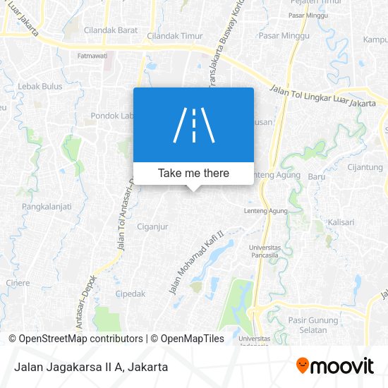 Jalan Jagakarsa II A map