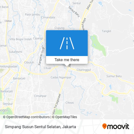 Simpang Susun Sentul Selatan map