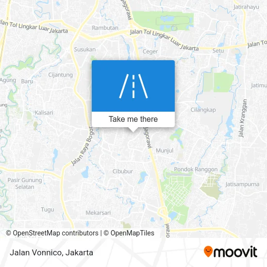 Jalan Vonnico map