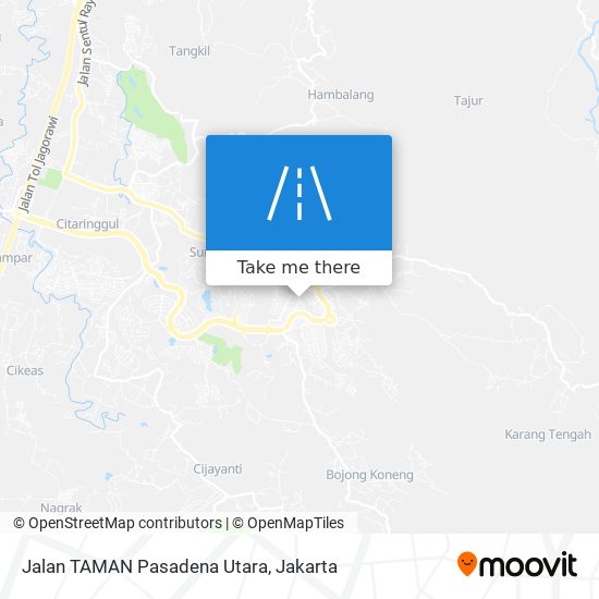 Jalan TAMAN Pasadena Utara map