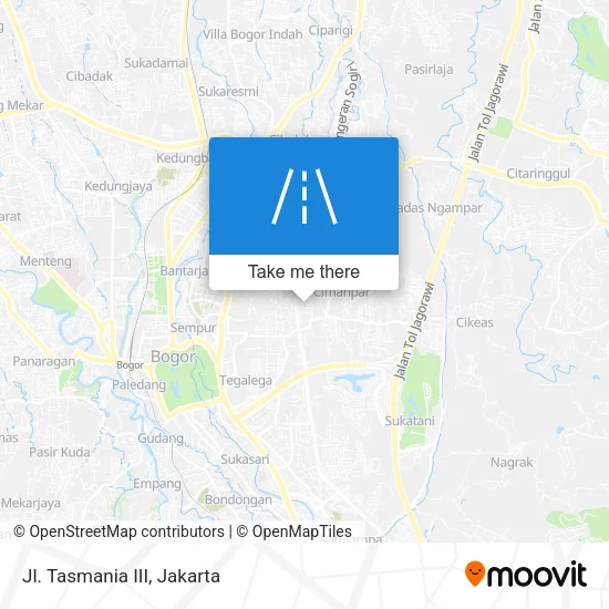 Jl. Tasmania III map