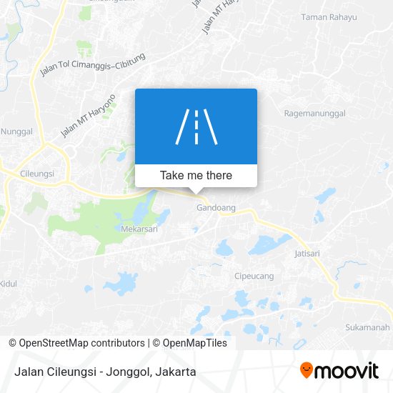 Jalan Cileungsi - Jonggol map