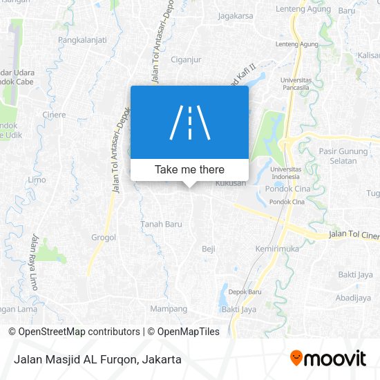 Jalan Masjid AL Furqon map