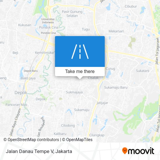 Jalan Danau Tempe V map