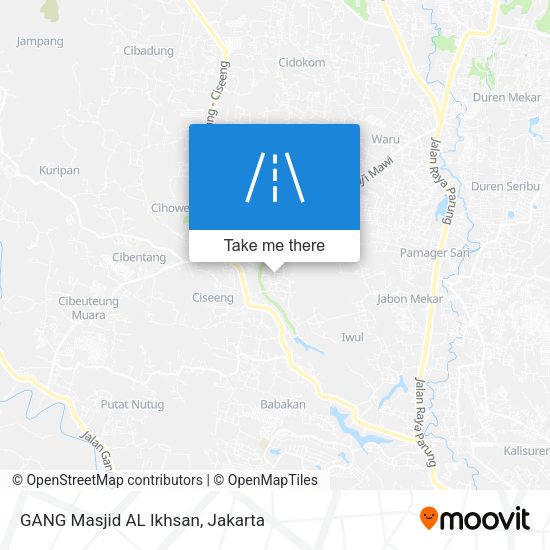 GANG Masjid AL Ikhsan map