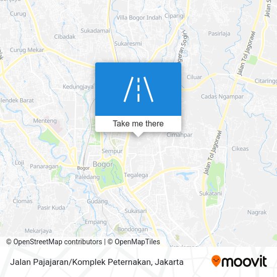 Jalan Pajajaran / Komplek Peternakan map