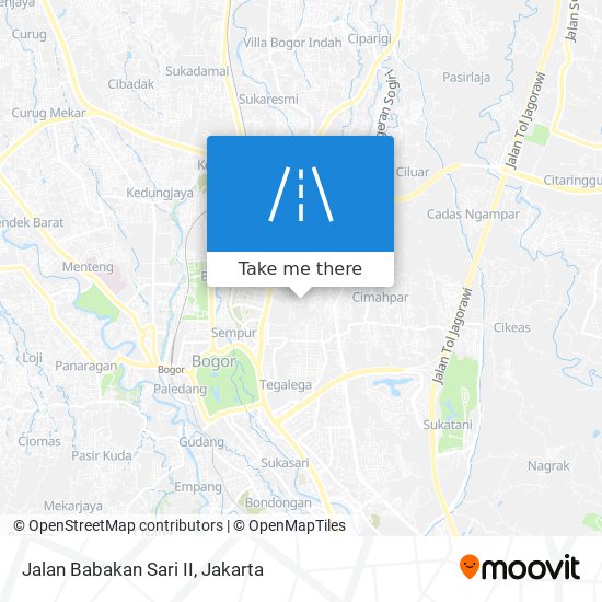 Jalan Babakan Sari II map