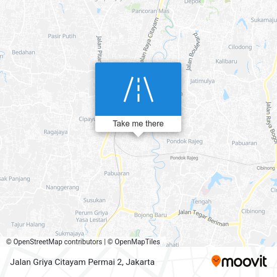 Jalan Griya Citayam Permai 2 map