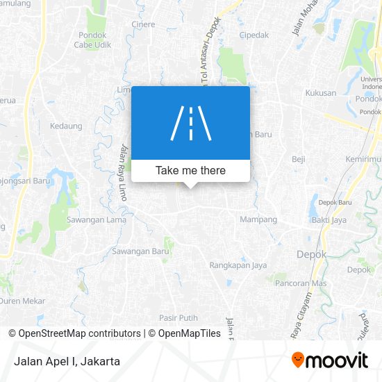 Jalan Apel I map