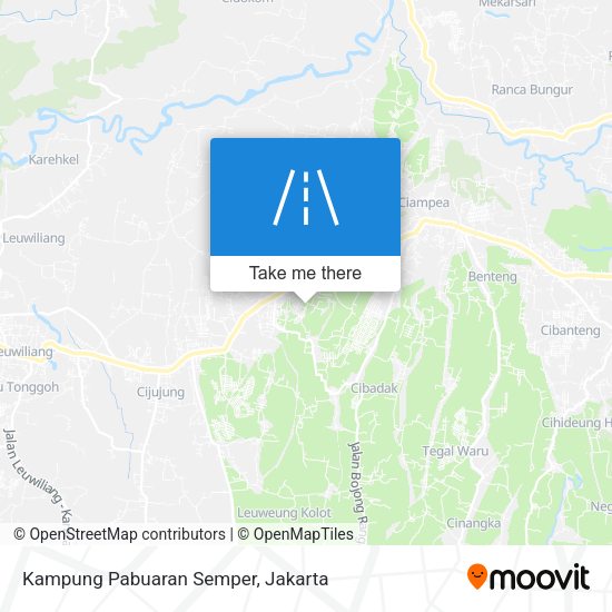 Kampung Pabuaran Semper map