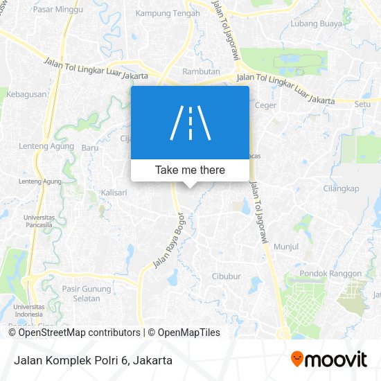 Jalan Komplek Polri 6 map