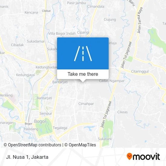 Jl. Nusa 1 map