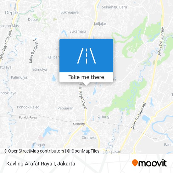 Kavling Arafat Raya I map