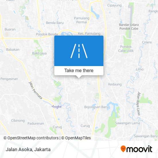 Jalan Asoka map