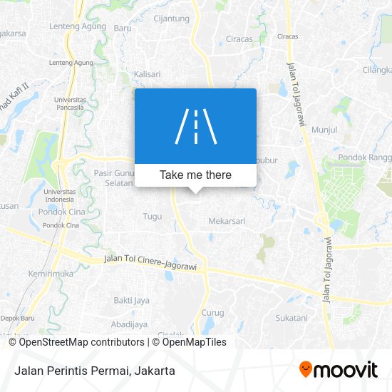 Jalan Perintis Permai map
