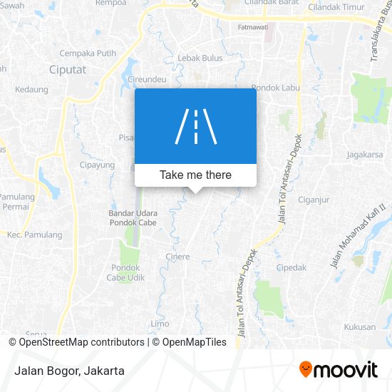 Jalan Bogor map