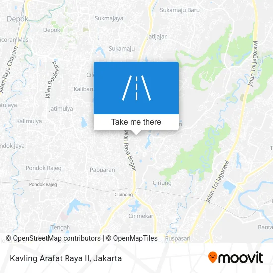 Kavling Arafat Raya II map