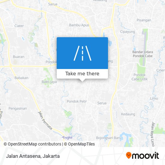 Jalan Antasena map