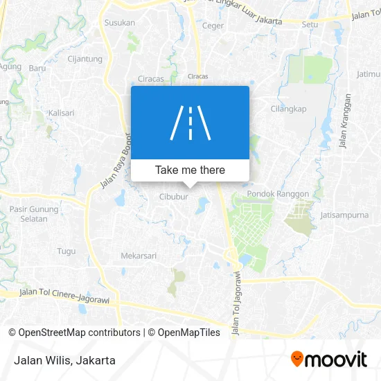 Jalan Wilis map