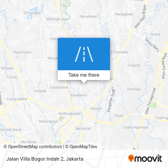 Jalan Villa Bogor Indah 2 map
