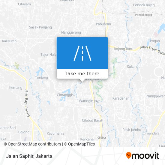 Jalan Saphir map