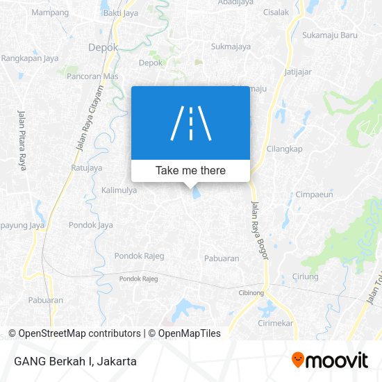 GANG Berkah I map