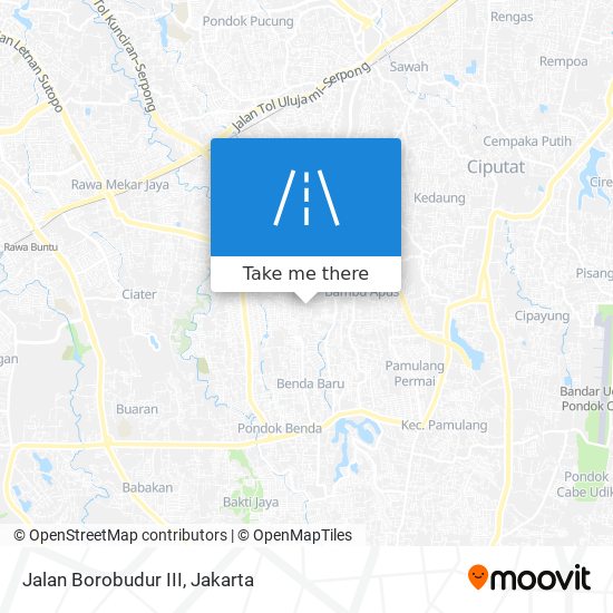 Jalan Borobudur III map
