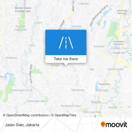 Jalan Sian map