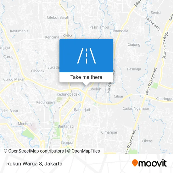 Rukun Warga 8 map