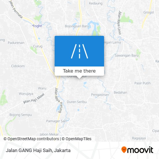 Jalan GANG Haji Saih map