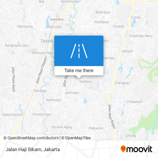 Jalan Haji Sikam map