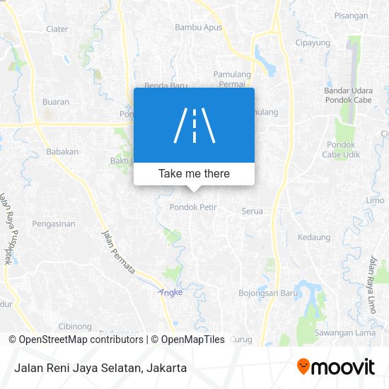 Jalan Reni Jaya Selatan map
