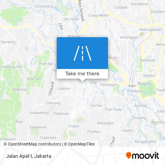 Jalan Apel I map