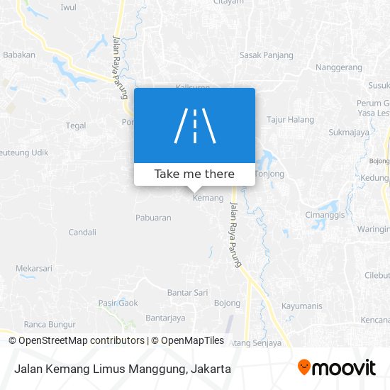 Jalan Kemang Limus Manggung map