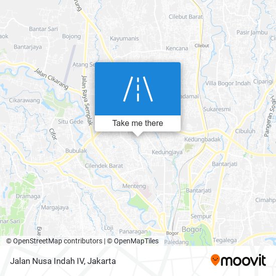 Jalan Nusa Indah IV map