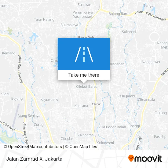Jalan Zamrud X map