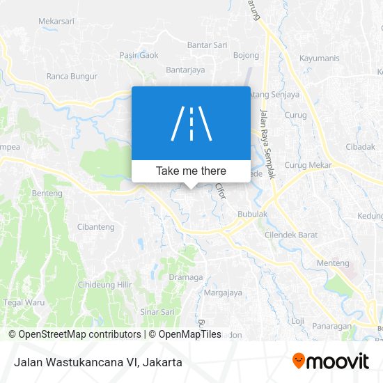 Jalan Wastukancana VI map