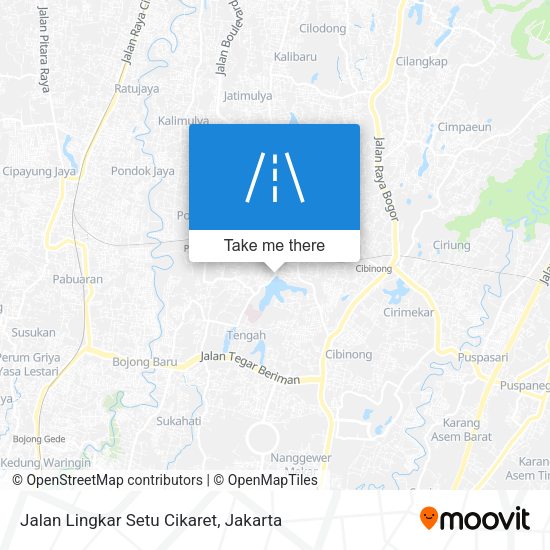 Jalan Lingkar Setu Cikaret map