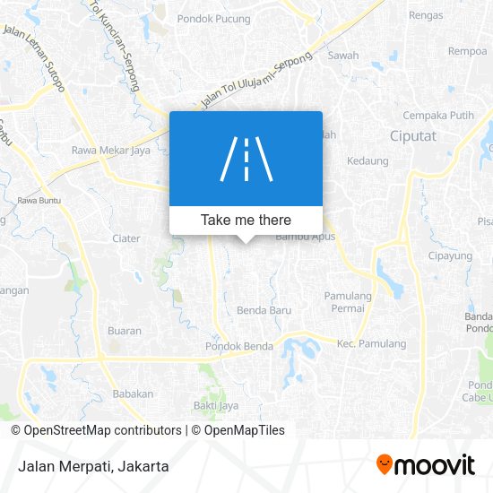 Jalan Merpati map