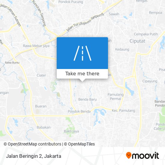 Jalan Beringin 2 map