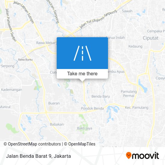 Jalan Benda Barat 9 map