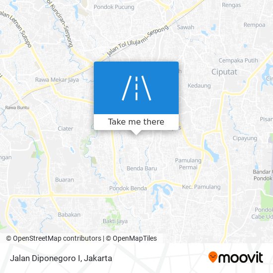 Jalan Diponegoro I map
