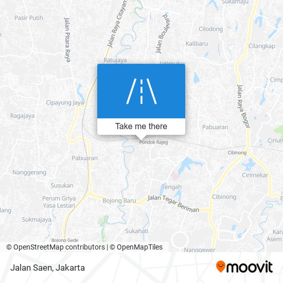 Jalan Saen map