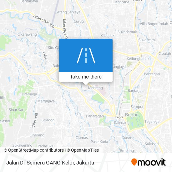 Jalan Dr Semeru GANG Kelor map