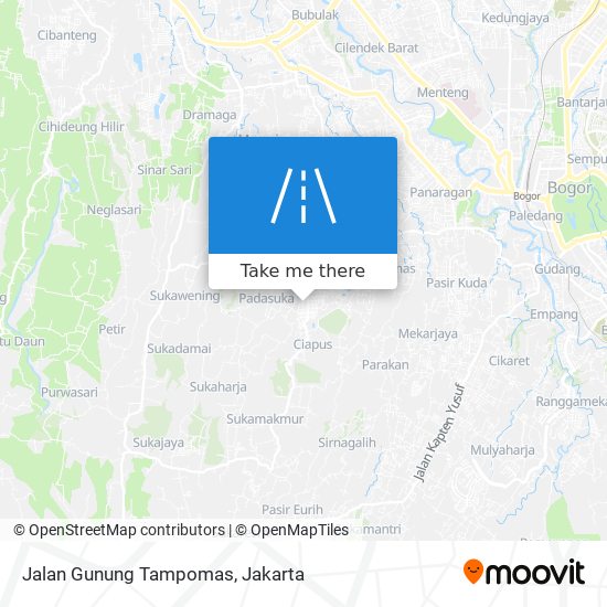 Jalan Gunung Tampomas map
