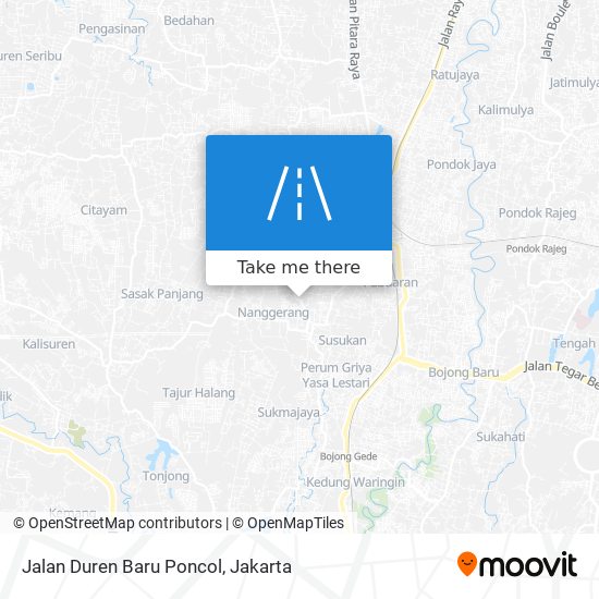 Jalan Duren Baru Poncol map