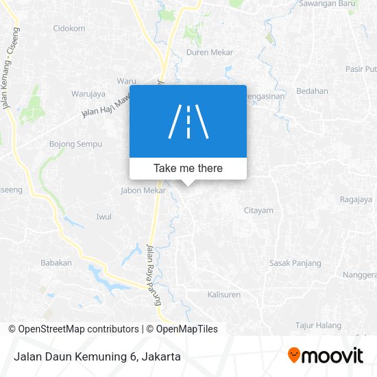 Jalan Daun Kemuning 6 map